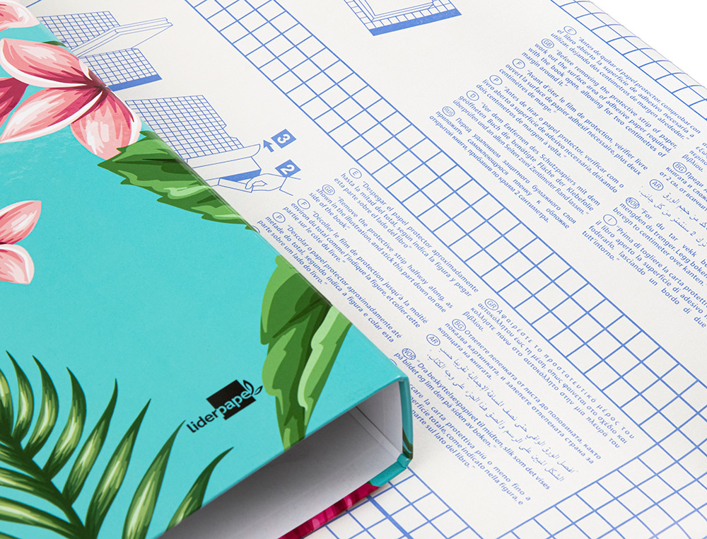 ROLLO PLASTICO ADHESIVO LIDERPAPEL 0.50X1.50 50 MC FORRALIBROS REMOVIBLE