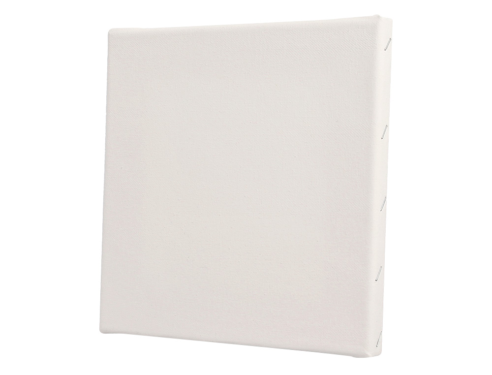 BASTIDOR LIDERCOLOR LIENZO GRAPADO LATERAL ALGODON 100% 12X12 CM