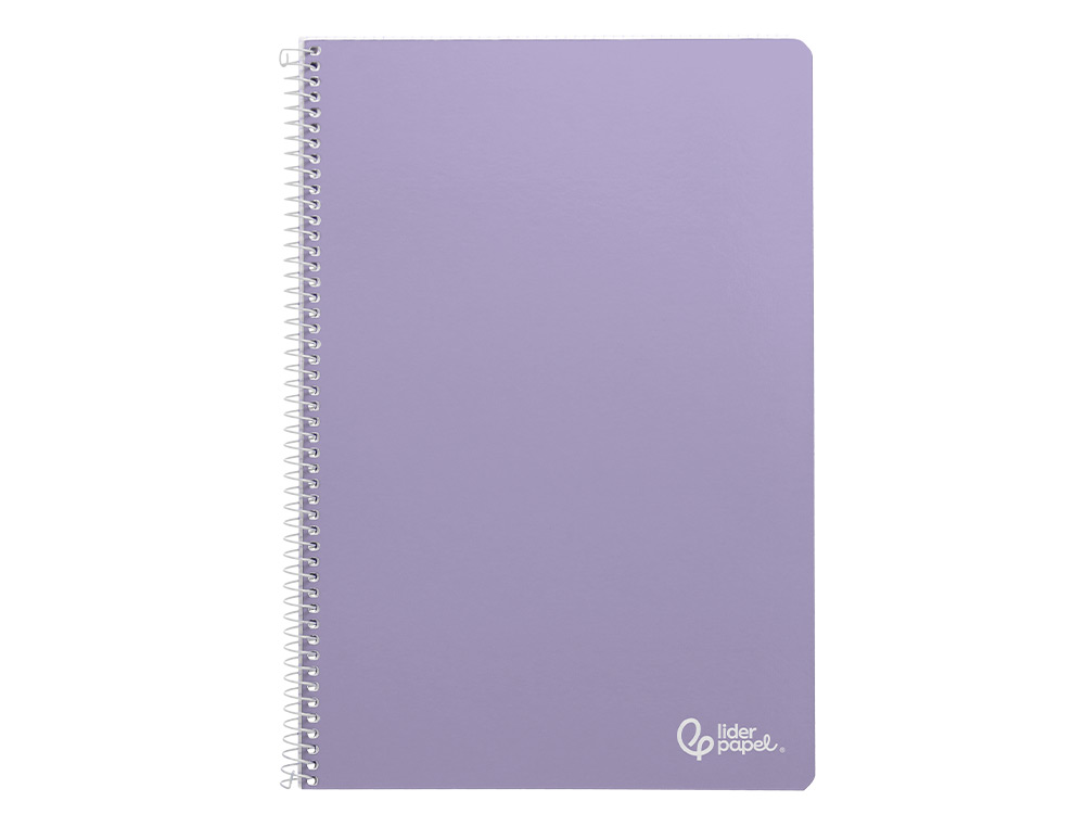 CUADERNO ESPIRAL LIDERPAPEL A4 SMART TAPA BLANDA 80H 75GR CUADRO 8 MM CON MARGEN COLORES SURTIDOS
