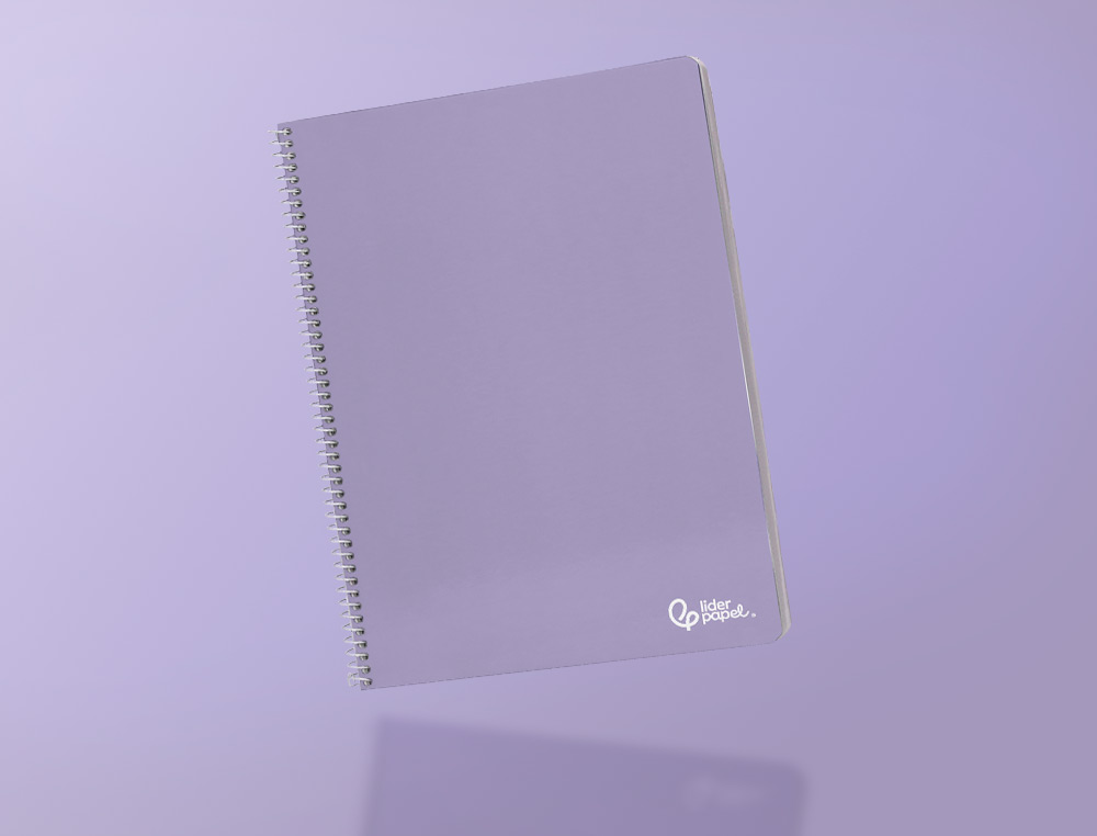 CUADERNO ESPIRAL LIDERPAPEL A4 SMART TAPA BLANDA 80H 75GR CUADRO 8 MM CON MARGEN COLORES SURTIDOS