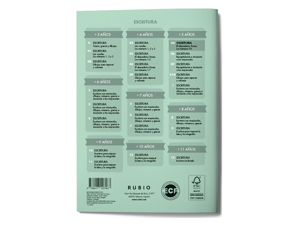 CUADERNO RUBIO CALIGRAFIA Nº 05