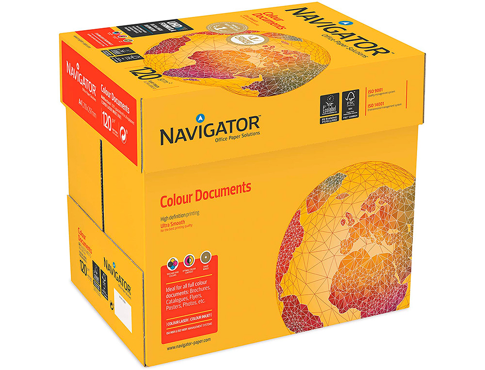 PAPEL FOTOCOPIADORA NAVIGATOR DIN A4 120 GRAMOS PAQUETE DE 250 HOJAS