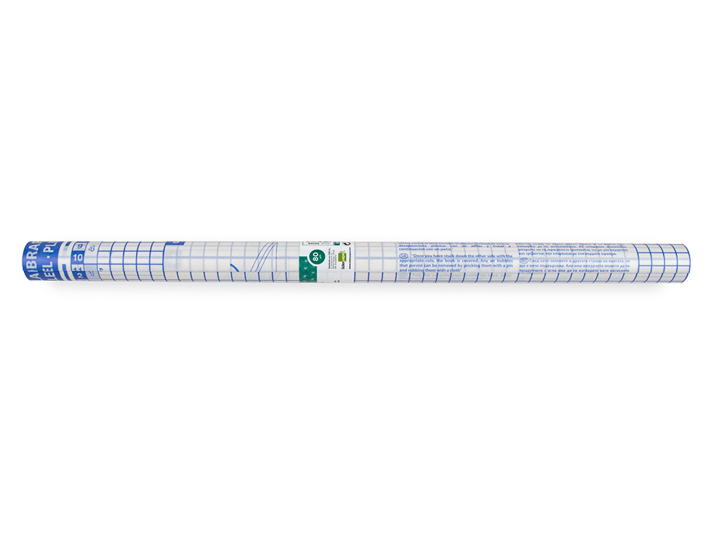 ROLLO PLASTICO ADHESIVO LIDERPAPEL 0,50X3 MT. 8O MICRAS FORRALIBROS REMOVIBLE