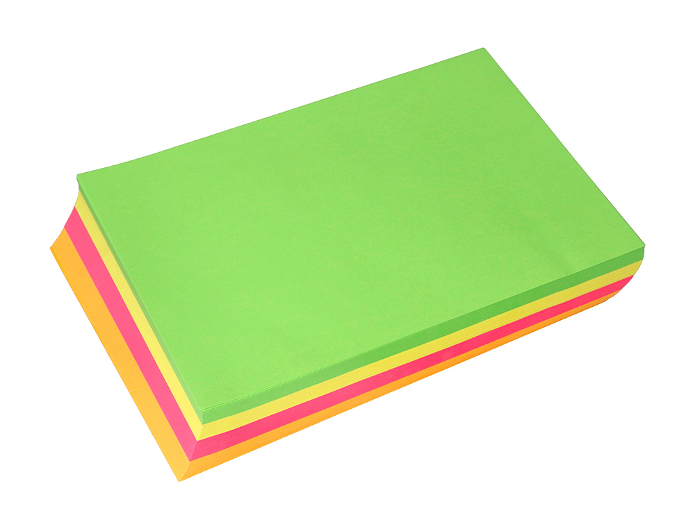 PAPEL COLOR LIDERPAPEL A4 75GR NEON 4 COLORES SURTIDOS PAQUETE DE 500 HOJAS