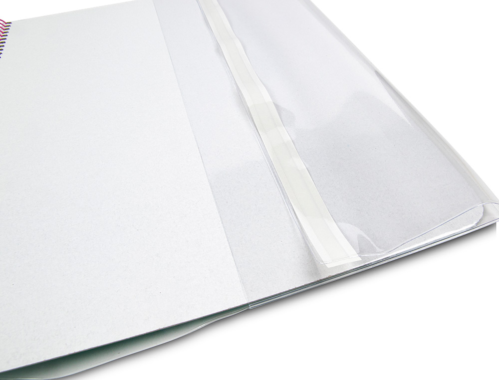 FORRALIBRO LIDERPAPEL Nº31 CON SOLAPA AJUSTABLE ADHESIVO 312 X 530 MM