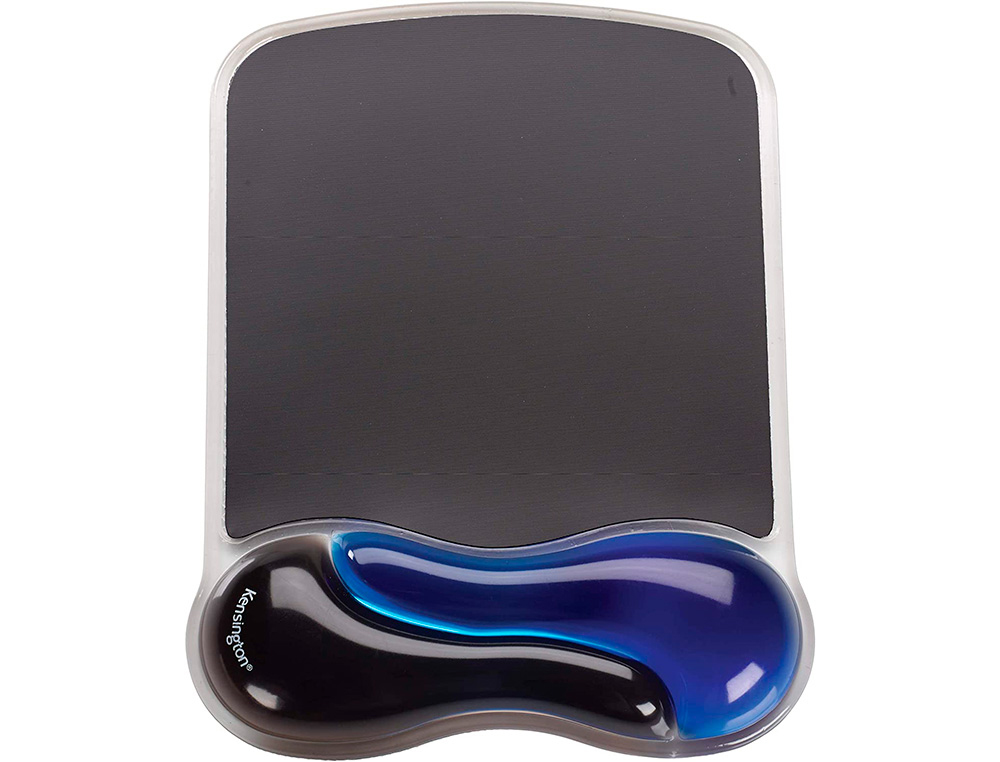 ALFOMBRILLA PARA RATON KENSINGTON DUO GEL CON REPOSAMUECAS COLOR NEGRO/AZUL 240X182X25 MM