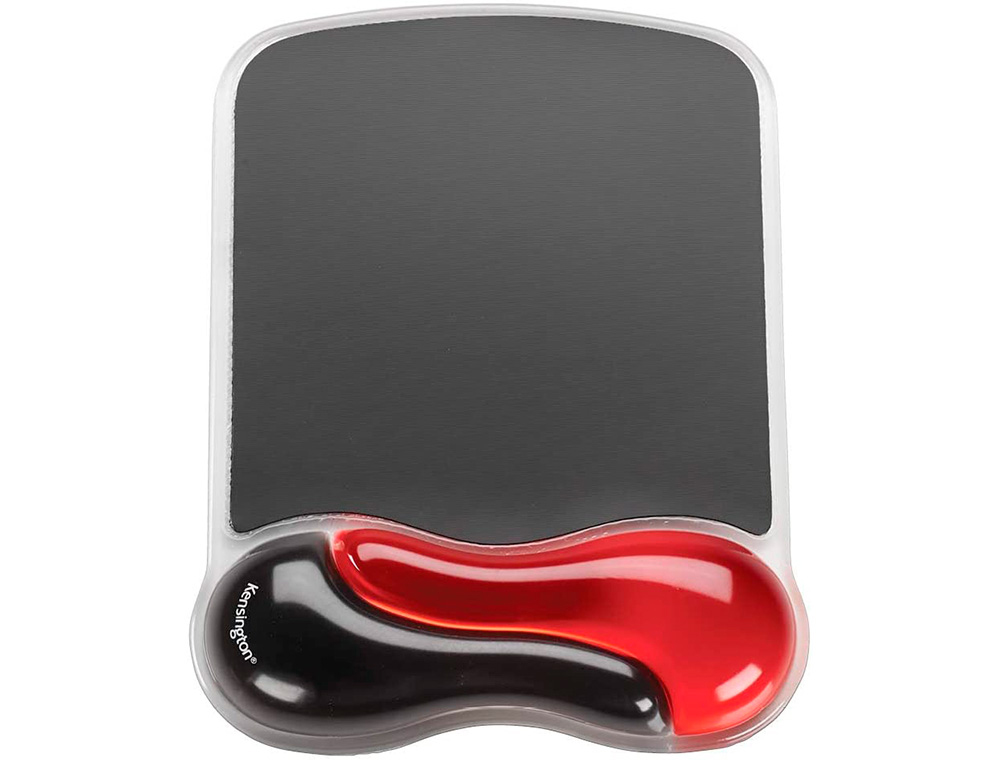 ALFOMBRILLA PARA RATON KENSINGTON DUO GEL CON REPOSAMUECAS COLOR NEGRO/ROJO 240X182X25 MM