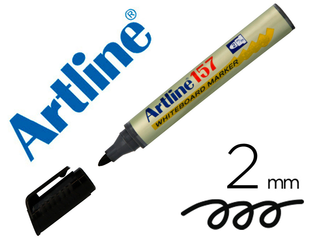 ROTULADOR ARTLINE PIZARRA EK-157 NEGRO -PUNTA REDONDA 2 MM