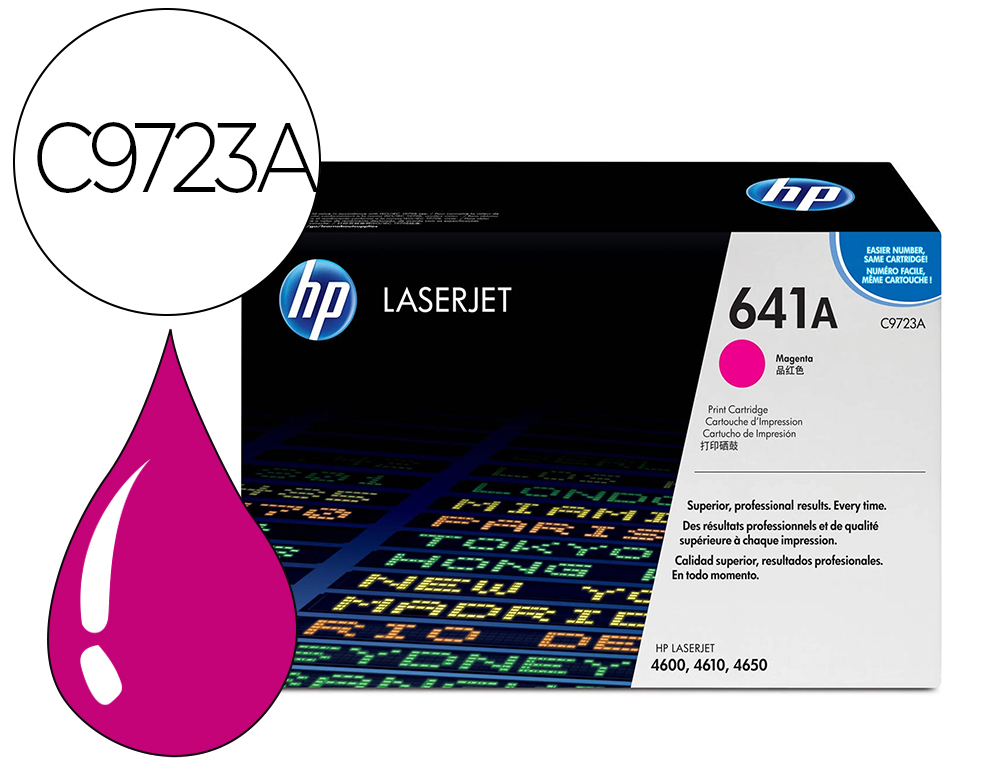 TONER HP C9723A MAGENTA LASERJET 4600 -8000 PAG