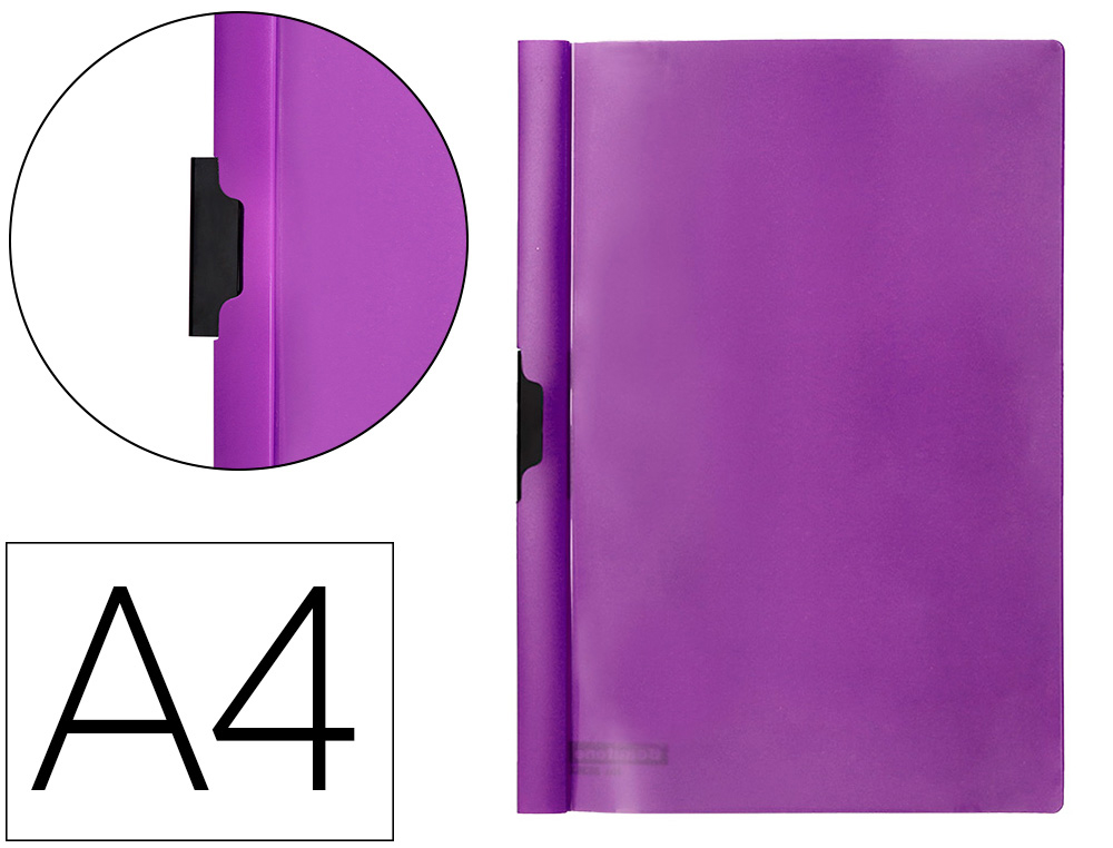 CARPETA BEAUTONE DOSSIER PINZA LATERAL 45306 POLIPROPILDIN A4 VIOLETA 25 H. PINZA DES-PACK DE 10 RETRACTILADO